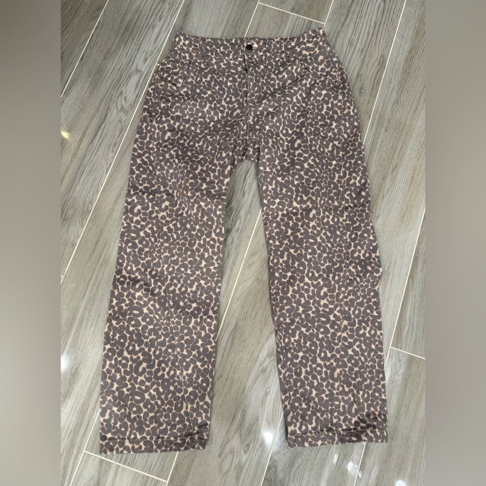 Target Brown and Tan Leopard Print Pants